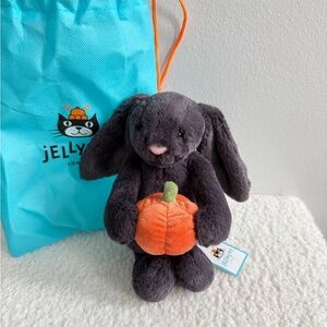 NWT Jellycat Bashful Pumpkin Bunny Small